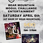 Saturday Afternoon, April 6th, Radio Nashville is headed to Mogul Weekend in Killington, VT at the base of Bear Mountain